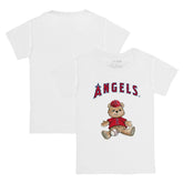 Los Angeles Angels Tiny Turnip Youth Teddy Boy T-Shirt - White T-shirts