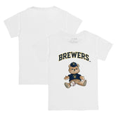 Milwaukee Brewers Tiny Turnip Youth Teddy Boy T-Shirt - White T-shirts
