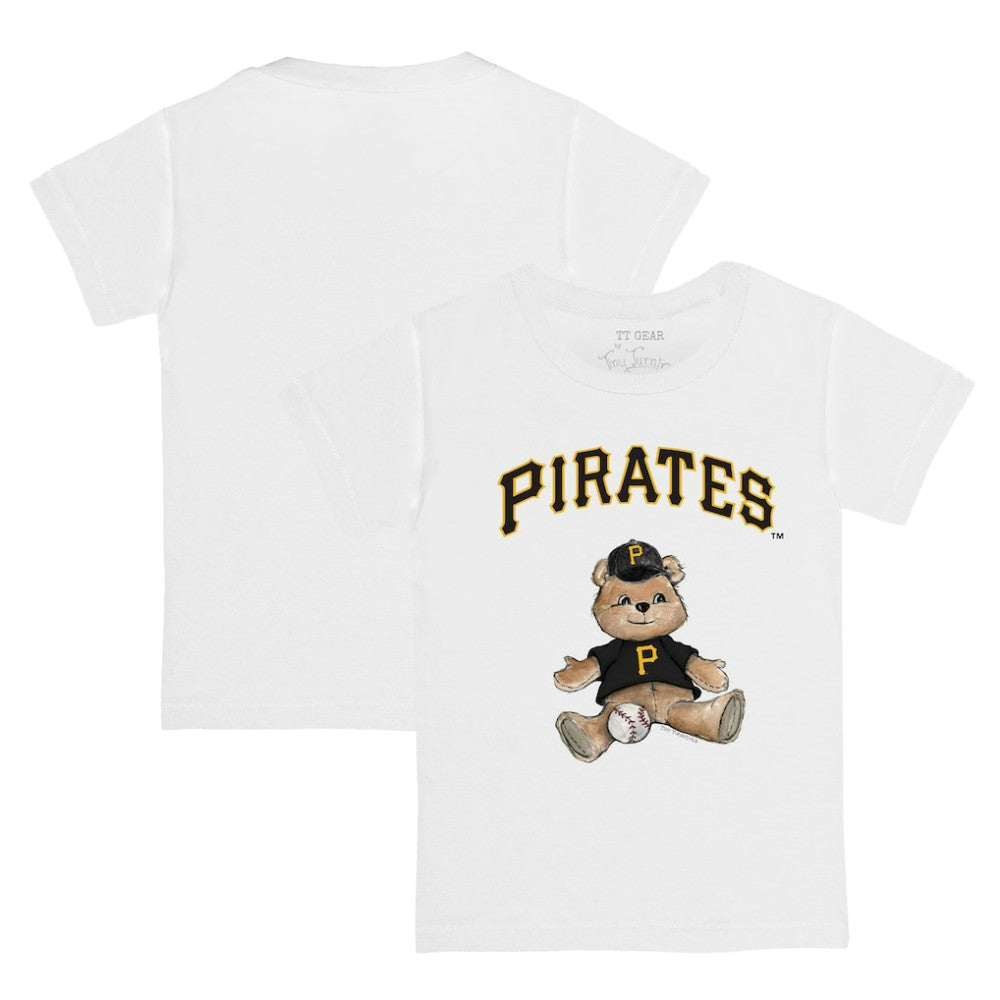 Pittsburgh Pirates Tiny Turnip Youth Teddy Boy T-Shirt - White T-shirts