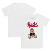 Cincinnati Reds Tiny Turnip Youth Teddy Boy T-Shirt - White T-shirts