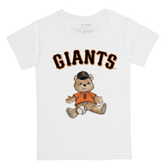 San Francisco Giants Tiny Turnip Youth Teddy Boy T-Shirt - White T-shirts