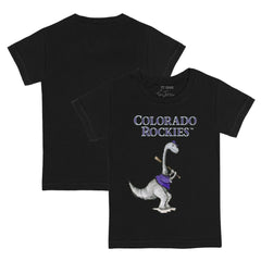 Colorado Rockies Tiny Turnip Youth Bronto T-Shirt - Black T-shirts