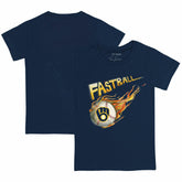 Milwaukee Brewers Tiny Turnip Youth Fastball T-Shirt - Navy T-shirts
