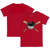 Cincinnati Reds Tiny Turnip Youth Hat Crossbats T-Shirt - Red Hats