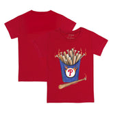 Philadelphia Phillies Tiny Turnip Youth Hot Bats T-Shirt - Red T-shirts