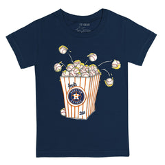 Houston Astros Tiny Turnip Youth Popcorn T-Shirt - Navy T-shirts