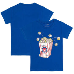 Chicago Cubs Tiny Turnip Youth Popcorn T-Shirt - Royal T-shirts