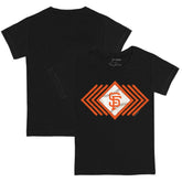 San Francisco Giants Tiny Turnip Youth Prism Arrows T-Shirt - Black T-shirts