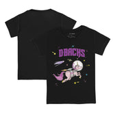 Arizona Diamondbacks Tiny Turnip Youth Space Unicorn T-Shirt - Black T-shirts