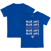 Toronto Blue Jays Tiny Turnip Youth Stacked T-Shirt - Royal T-shirts