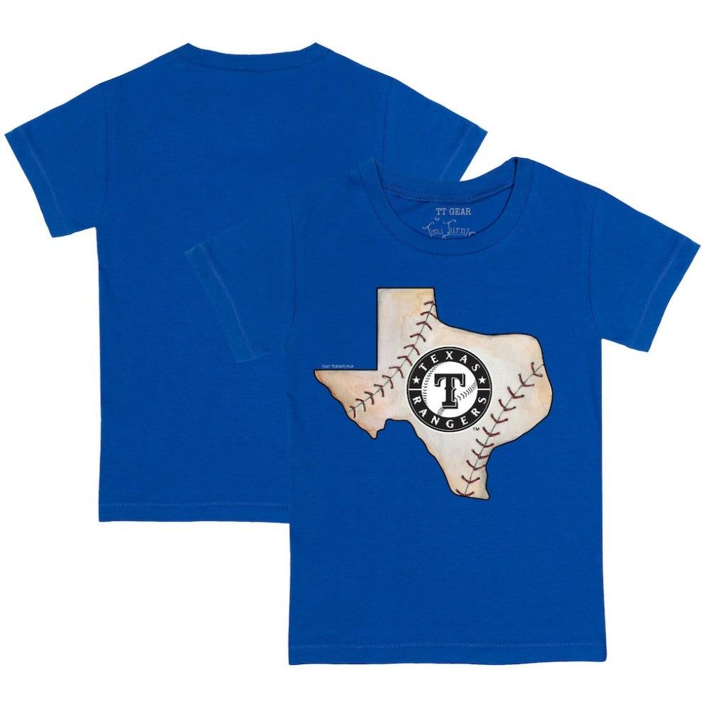 Texas Rangers Tiny Turnip Youth State Outline T-Shirt - Royal T-shirts