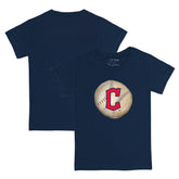Cleveland Guardians Tiny Turnip Youth Stitched Baseball T-Shirt - Navy T-shirts