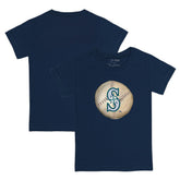 Seattle Mariners Tiny Turnip Youth Stitched Baseball T-Shirt - Navy T-shirts