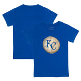 Kansas City Royals Tiny Turnip Youth Stitched Baseball T-Shirt - Royal T-shirts