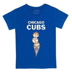 Chicago Cubs Tiny Turnip Youth Triple Scoop T-Shirt - Royal T-shirts