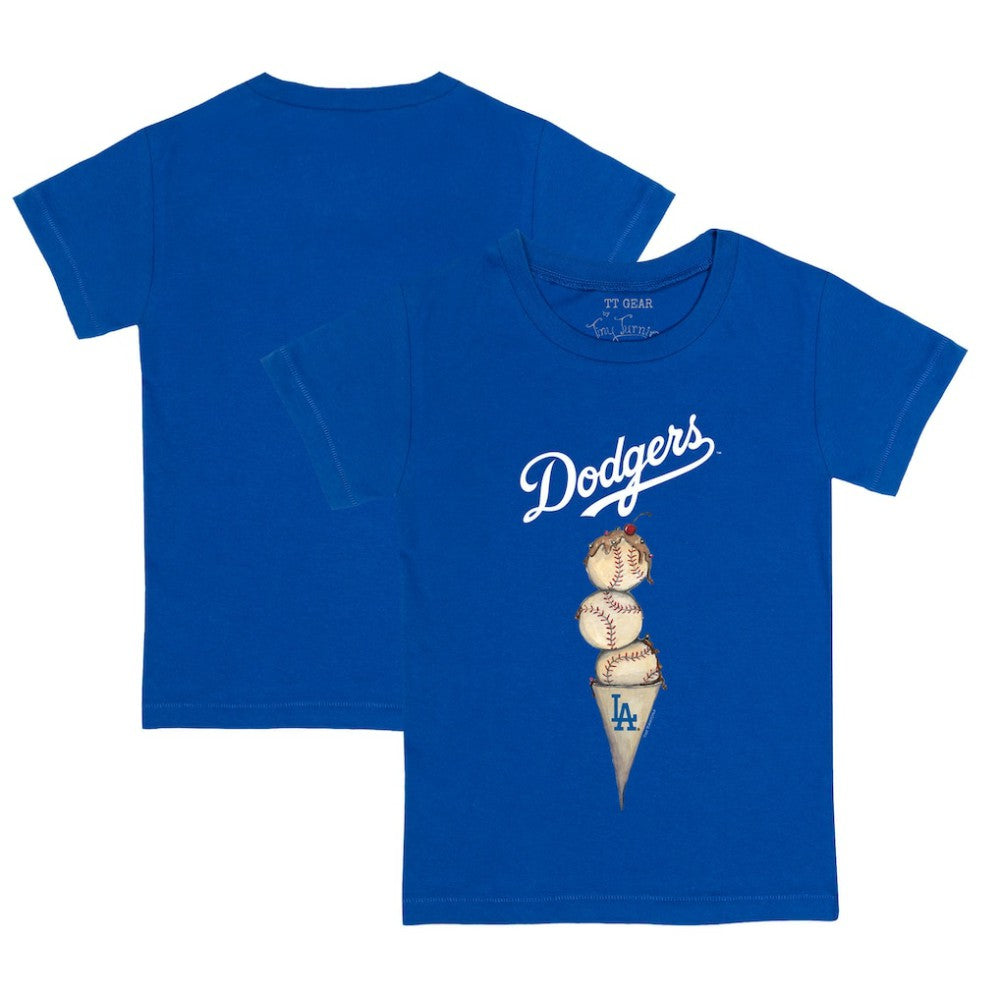 Los Angeles Dodgers Tiny Turnip Youth Triple Scoop T-Shirt - Royal T-shirts
