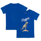 Los Angeles Dodgers Tiny Turnip Youth TT Rex T-Shirt - Royal T-shirts