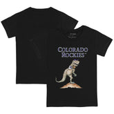 Colorado Rockies Tiny Turnip Youth TT Rex T-Shirt - Black T-shirts