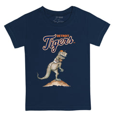 Detroit Tigers Tiny Turnip Youth TT Rex T-Shirt - Navy T-shirts