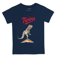 Minnesota Twins Tiny Turnip Youth TT Rex T-Shirt - Navy T-shirts