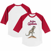 St. Louis Cardinals Tiny Turnip Youth TT Rex 3/4-Sleeve Raglan T-Shirt - White/Red T-shirts