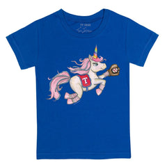 Texas Rangers Tiny Turnip Youth Unicorn T-Shirt - Royal T-shirts