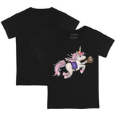 Colorado Rockies Tiny Turnip Youth Unicorn T-Shirt - Black T-shirts