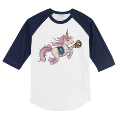Seattle Mariners Tiny Turnip Youth Unicorn 3/4-Sleeve Raglan T-Shirt - White/Navy T-shirts