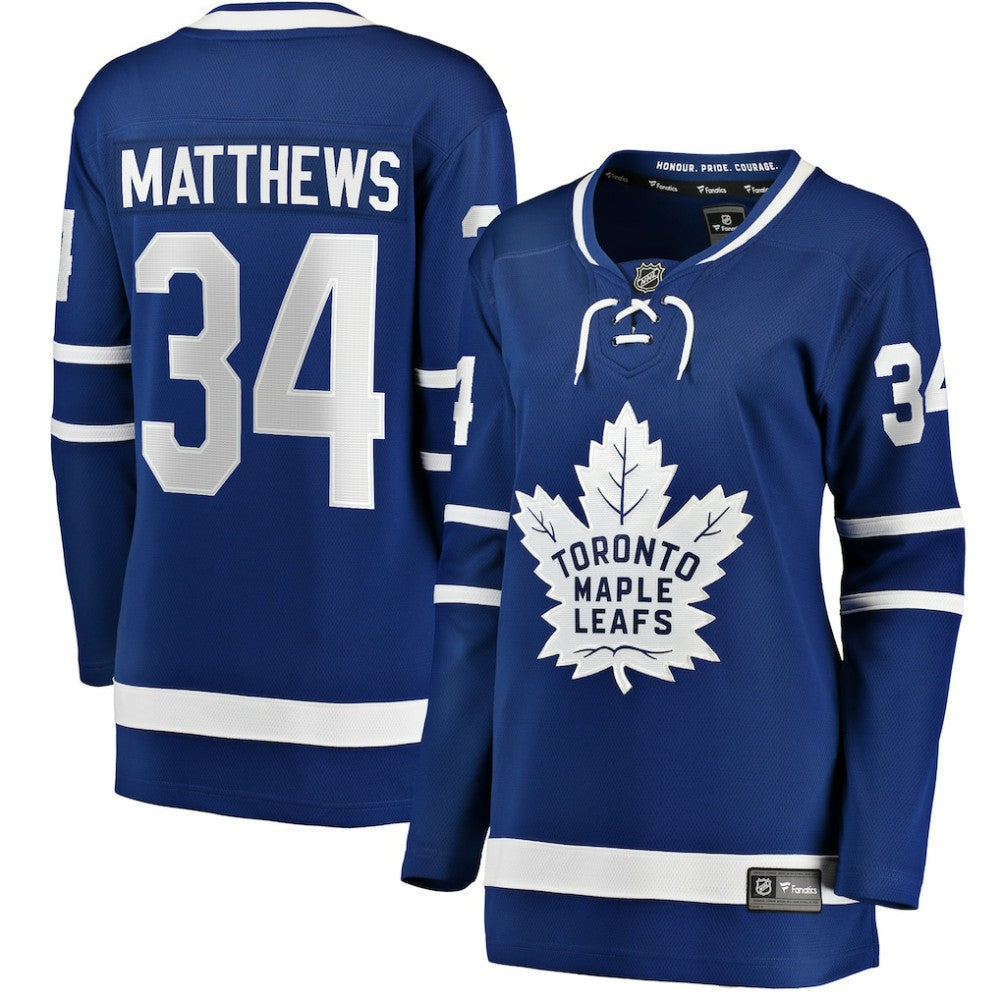 NHL Auston Matthews Toronto Maple Leafs Fanatics Women's Home Breakaway Jersey - Blue
