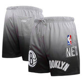 Brooklyn Nets Pro Standard Ombre Mesh Shorts Black/Gray