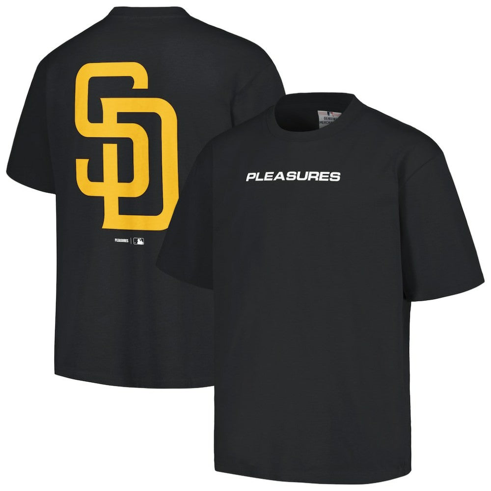 San Diego Padres PLEASURES Ballpark T-Shirt - Black T-shirts