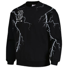 Boston Red Sox PLEASURES Lightning Crewneck Pullover Sweatshirt - Black Pullover