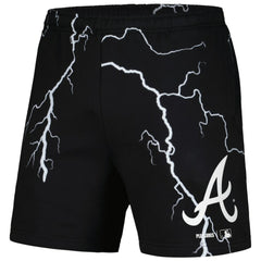 Atlanta Braves PLEASURES Lightning Shorts - Black Shorts
