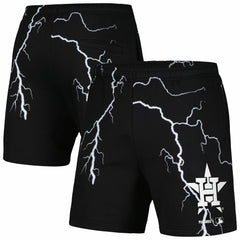 Houston Astros PLEASURES Lightning Shorts - Black Shorts