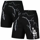Los Angeles Dodgers PLEASURES Lightning Shorts - Black Shorts
