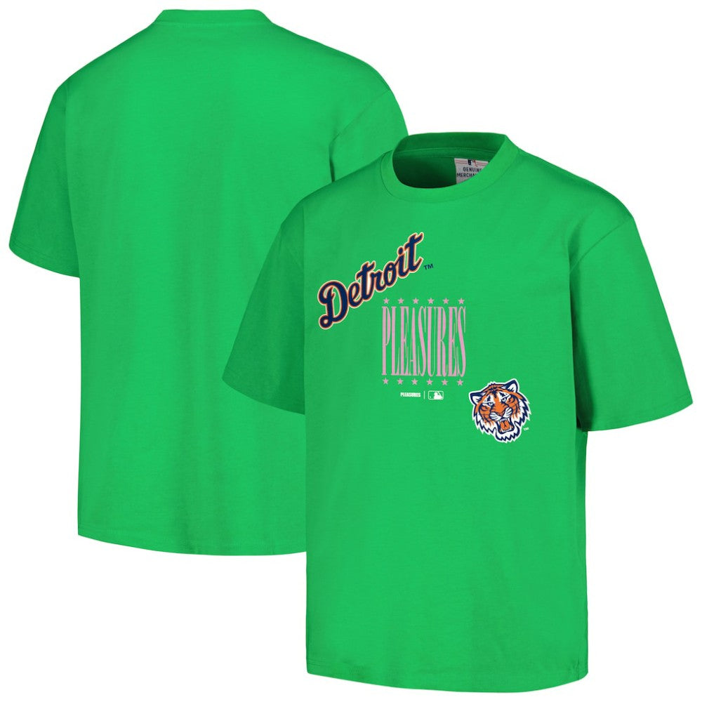 Detroit Tigers PLEASURES Repurpose T-Shirt - Green T-shirts