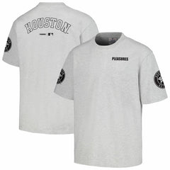 Houston Astros PLEASURES Team T-Shirt - Gray T-shirts