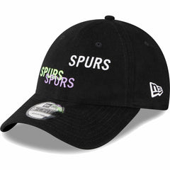 Tottenham Hotspur New Era Triple Wordmark 9FORTY Adjustable Hat Black