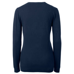 Philadelphia Phillies Cutter & Buck Women's Americana Logo Lakemont Tri-Blend V-Neck Pullover Sweater - Navy Pullover