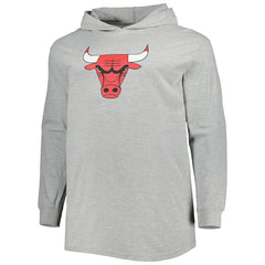 Chicago Bulls Big & Tall Pullover Hoodie Heather Gray