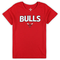 Chicago Bulls Women's Plus Size T-Shirt & Shorts Combo Set Red/Heather Gray