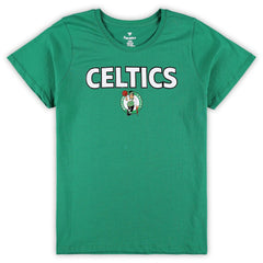 Boston Celtics Women's Plus Size T-Shirt & Shorts Combo Set Kelly Green/Heather Gray