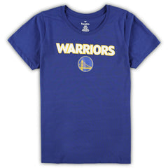 Golden State Warriors Women's Plus Size T-Shirt & Shorts Combo Set Royal/Heather Gray