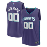 NBA Charlotte Hornets Fast Break Custom Jersey - Purple - Statement Edition