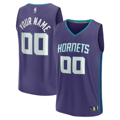 NBA Charlotte Hornets Fast Break Custom Jersey - Purple - Statement Edition