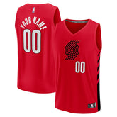 NBA Portland Trail Blazers Fast Break Custom Replica Jersey - Red - Statement Edition