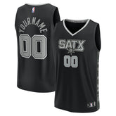 NBA San Antonio Spurs Fast Break Custom Replica Jersey - Black - Statement Edition