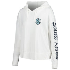 NHL Seattle Kraken Concepts Sport Women's Accord Hacci Long Sleeve Hoodie Top - Cream