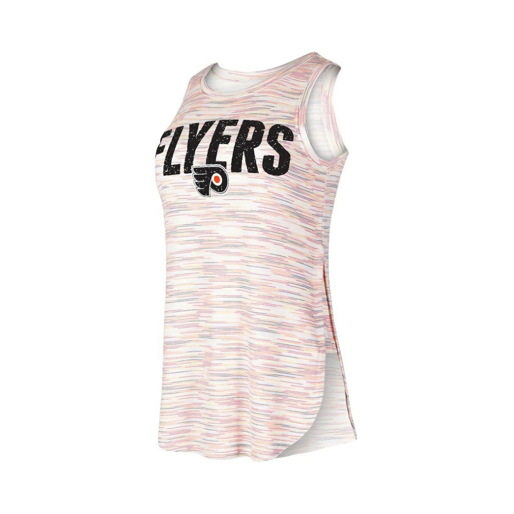 NHL Philadelphia Flyers Concepts Sport Women's Sunray Multicolor Tri-Blend Tank Top