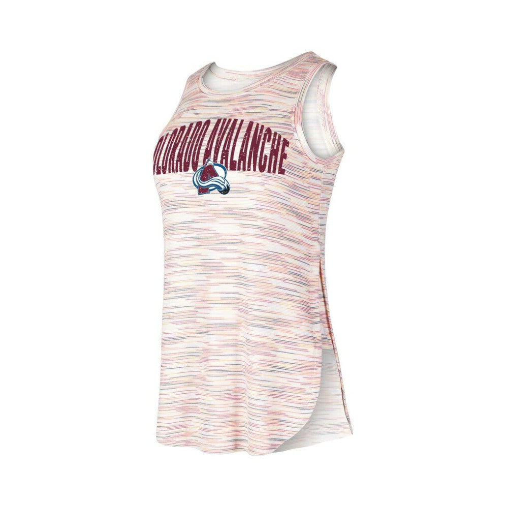 NHL Colorado Avalanche Concepts Sport Women's Sunray Multicolor Tri-Blend Tank Top